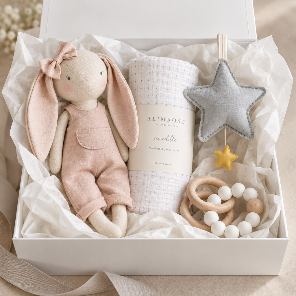 Welcome to the world - dusty pink and grey